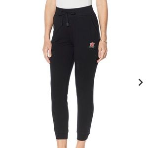 NWT Badgley Mischka Baby French Terry Joggers Black XL